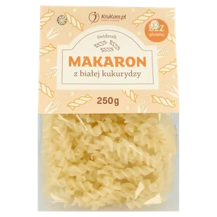 Makaron z białej kukurydzy (bezglutenowy) świderki 250g - Makaron - miniaturka - grafika 1