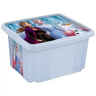 Pojemnik obrotowy z pokrywą karolina "frozen" 24 l niebieski - Pudła i pojemniki do przechowywania - miniaturka - grafika 1