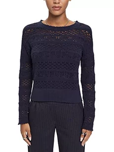 ESPRIT Damski sweter 023EE1I308, 400/NAVY, XXS, 400/granatowy, XXS - Swetry damskie - miniaturka - grafika 1
