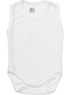 Body dla niemowląt - Body 56 Ramiączko na ramiączkach RAMKA ramki Bez rękawa Białe 56 Pampicio - miniaturka - grafika 1