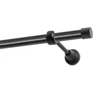 Karnisze - Karnisz DECASTYL Luna pojedynczy 240 cm Czarny - miniaturka - grafika 1