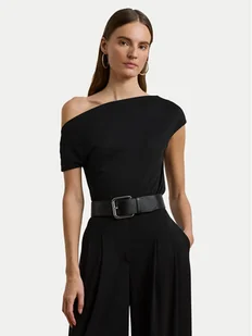 LAUREN RALPH LAUREN Bluzka 200963913002 Czarny Slim Fit - Bluzki damskie - miniaturka - grafika 1