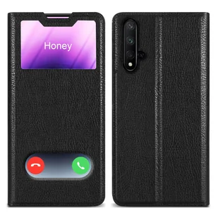 Etui ochronne Cadorabo do Honor 20 / 20S / Huawei NOVA 5T w kolorze czarnym etui na telefon komórkowy etui na książkę - Etui i futerały do telefonów - miniaturka - grafika 1