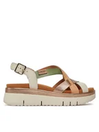 Sandały damskie - Pikolinos Sandały Palma W4N-0650C1 Biały - miniaturka - grafika 1