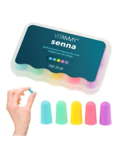 Vitammy Senna Jednorazowe stopery do uszu, 5 par - Akcesoria medyczne - miniaturka - grafika 1