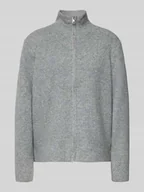 Swetry damskie - Kurtka z dzianiny o kroju regular fit ze stójką model 'IHDUCIE’ - miniaturka - grafika 1