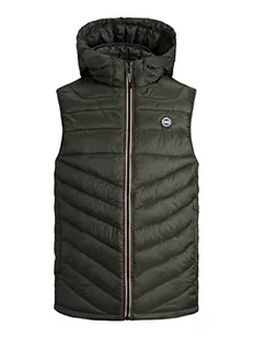 Jack & Jones męska kurtka z kapturem pikowana kurtka, różowa, L - Kurtki męskie - miniaturka - grafika 1