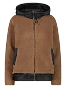 Kurtki i kamizelki sportowe damskie - CMP Kurtka hybrydowa w kolorze jasnobrązowo-czarnym - miniaturka - grafika 1