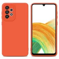 Etui i futerały do telefonów - Pokrowiec Etui Do Samsung Galaxy A32 4G w FLUID POMARAŃCZA TPU Silikonowe Obudowa Ochronny Case Cover Cadorabo - miniaturka - grafika 1