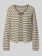 Kurtki damskie - Kurtka z dzianiny o kroju regular fit z mieszanki bawełny - miniaturka - grafika 1