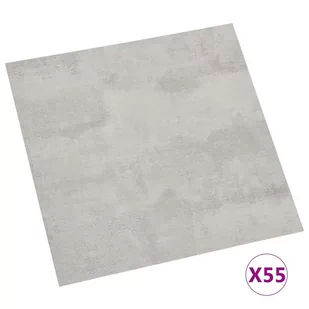 Samoprzylepne panele podłogowe, 55 szt., PVC, 5,11 m², szare 324651 VIDAXL - Panele podłogowe - miniaturka - grafika 3