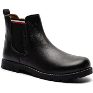 Buty dla dziewczynek - Tommy Hilfiger Skórzane sztyblety - miniaturka - grafika 1