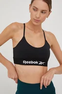 Bielizna sportowa damska - Reebok biustonosz sportowy Workout Ready kolor czarny - miniaturka - grafika 1