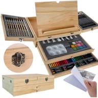 Zabawy w naśladowanie dorosłych - ZESTAW ARTYSTYCZNY dla dzieci DO MALOWANIA 83 EL. U652 - miniaturka - grafika 1