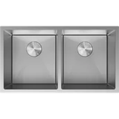 Zlewozmywaki - Mexen Binox zlewozmywak stalowy 2-komorowy 800 x 450 mm, inox HC - 6421802000-01HC - miniaturka - grafika 1