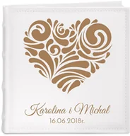 Albumy fotograficzne - Album na zdjęcia z grawerem dla pary na ślub rocznicę parapetówkę - miniaturka - grafika 1