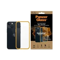 Etui i futerały do telefonów - Etui PanzerGlass ClearCase antybakteryjne z certyfikatem Military Grade na iPhone 13 mini - przezroczysto-żółte - miniaturka - grafika 1