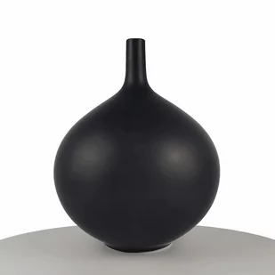 Czarny Wazon Dekoracyjny Ceramiczny Sevilla - 24cm Matowy - Wazony i flakony - miniaturka - grafika 1