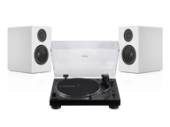 Zestawy stereo - Audio-Technica AT-LP120XBT-USB (czarny) + A28 (biały) - miniaturka - grafika 1