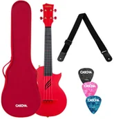 Instrumenty smyczkowe - CASCHA Cascha Carbon Ukulele Red HH 2280 - miniaturka - grafika 1