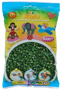 Hama 201-102 - zieleń lasu - 3000 koralików midi - Prace ręczne dla dzieci - miniaturka - grafika 1