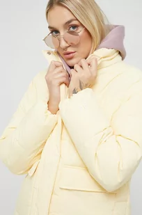 Champion kurtka damska kolor żółty zimowa oversize - Kurtki damskie - miniaturka - grafika 1