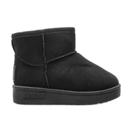 Buty dla dziewczynek - Buty śniegowce Big Star Emu Jr MM374100 czarne - miniaturka - grafika 1