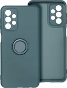 Etui i futerały do telefonów - OEM Futerał SILICONE RING do SAMSUNG S24 FE zielony - miniaturka - grafika 1