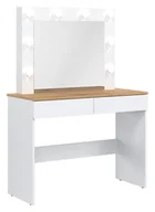 Wyposażenie pokoiku dziecięcego - Toaletka Remi RM16 100x140x44 cm biała / dąb evoke - miniaturka - grafika 1