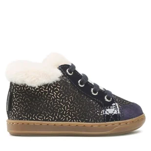 Trzewiki Shoo Pom Bouba Zip Hair N4BYCE0402 Granatowy - Buty dla dziewczynek - miniaturka - grafika 1