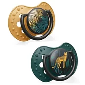 Smoczki uspokajające - Lovi Smoczek silikonowy dynamiczny 3-6m Jungle Vibes Boy - miniaturka - grafika 1