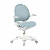 Fotele i krzesła biurowe - Krzesło do biurka dla dziecka Dziecięce Spacetronik dzieci OBROTOWE turkus - miniaturka - grafika 1