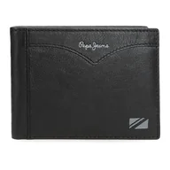 Portfele - Pepe Jeans Kurtka Portfel z Portfelem Czarny 12,5x9,5x1 cm Skóra by Joumma Bags, Czarny (Black), Talla única, Portfel z portfelem - miniaturka - grafika 1
