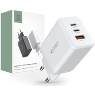 Ładowarki do telefonów - Tech-Protect Ładowarka sieciowa C65W PD65W/QC3.0 Biały - miniaturka - grafika 1