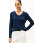Swetry damskie - Tommy Hilfiger Wełniany sweter | Regular Fit - miniaturka - grafika 1