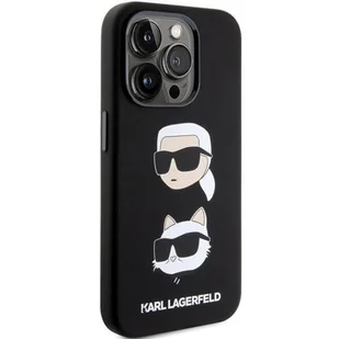 Karl Lagerfeld KLHCP15LSDHKCNK iPhone 15 Pro 6.1" czarny/black Silicone Karl&Choupette Head - Etui i futerały do telefonów - miniaturka - grafika 14