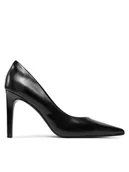 Czółenka - Calvin Klein Szpilki Heel Pump 90 - Brush L HW0HW02263 Czarny - miniaturka - grafika 1