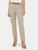 Spodnie damskie - ONLY Spodnie materiałowe 15218519 Beżowy Regular Fit - miniaturka - grafika 1