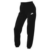 Spodnie damskie - Nike Damskie spodnie Sportswear Club polar, czarny/biały, DQ5800-010, XL-S - miniaturka - grafika 1