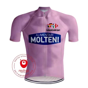 Camisola de Ciclismo Retro - Molteni Camisola Rosa Giro d'Italia - RedTed - Koszulki rowerowe - miniaturka - grafika 1