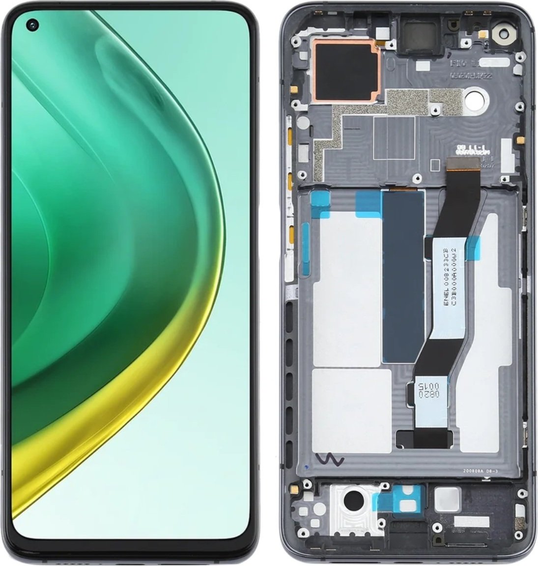 Oryginalny wyświetlacz LCD + ekran dotykowy Xiaomi Mi 10T Pro 5G  (Regenerowany) Ramka czarna