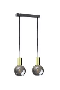 KET Loftowa LAMPA wisząca KET1243 skandynawska OPRAWA szklany ZWIS balls czarne złote KET1243 - Lampy sufitowe - miniaturka - grafika 1