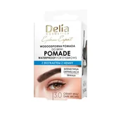 Pomada do brwi - Delia Cosmetics Eyebrow Expert wodoodporna pomada do brwi 3.0 Ciemny Brąz 7 g - miniaturka - grafika 1