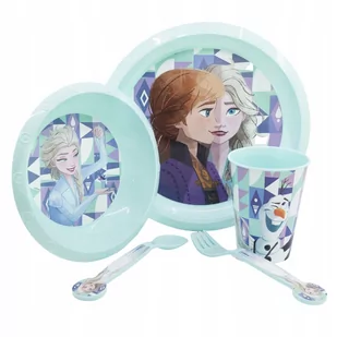 KRAINA LODU FROZEN ZESTAW NACZYŃ 5 EL. NA PREZENT - Zestawy naczyń dla dzieci - miniaturka - grafika 1
