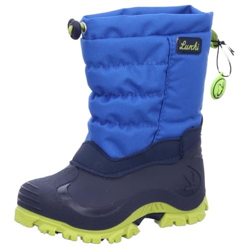 Lurchi Chłopcy Unisex dziecięce 63L6013006 śniegowce, Black-royal, 26 EU, Black Royal., 26