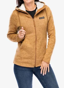 Bluza damska Columbia Sweater Weather Sherpa Full Zip II - camel brown heather - Bluzy sportowe damskie - miniaturka - grafika 1