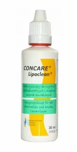 Płyn CONCARE LIPOCLEAN 30 ml środek usuwający tłuszcze - Płyny do soczewek kontaktowych - miniaturka - grafika 1