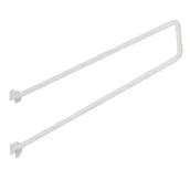 Zawiasy, okucia i inne akcesoria - Wspornik do książek dwurzędowy WKS 1 biały VELANO - miniaturka - grafika 1