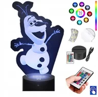 Lampy stojące - Lampka Nocna Kraina Lodu Olaf 16 kol. LED PLEXIDO - miniaturka - grafika 1