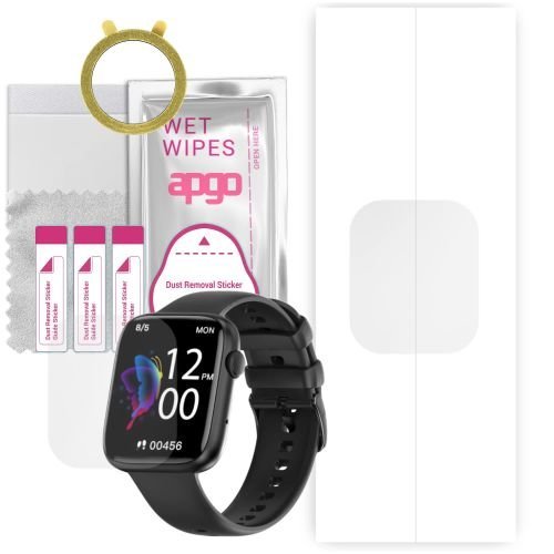 1x folia hydrożelowa ochronna do Kello DX103 - apgo Smartwatch Hydrogel Protection Ochrona na ekran smartwatcha